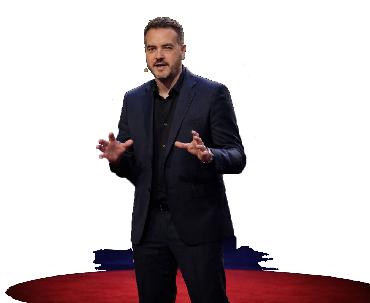 Chris speaking on stage